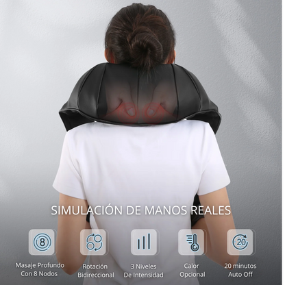 RelaxaWave™ – Masajeador de cuello inteligente.