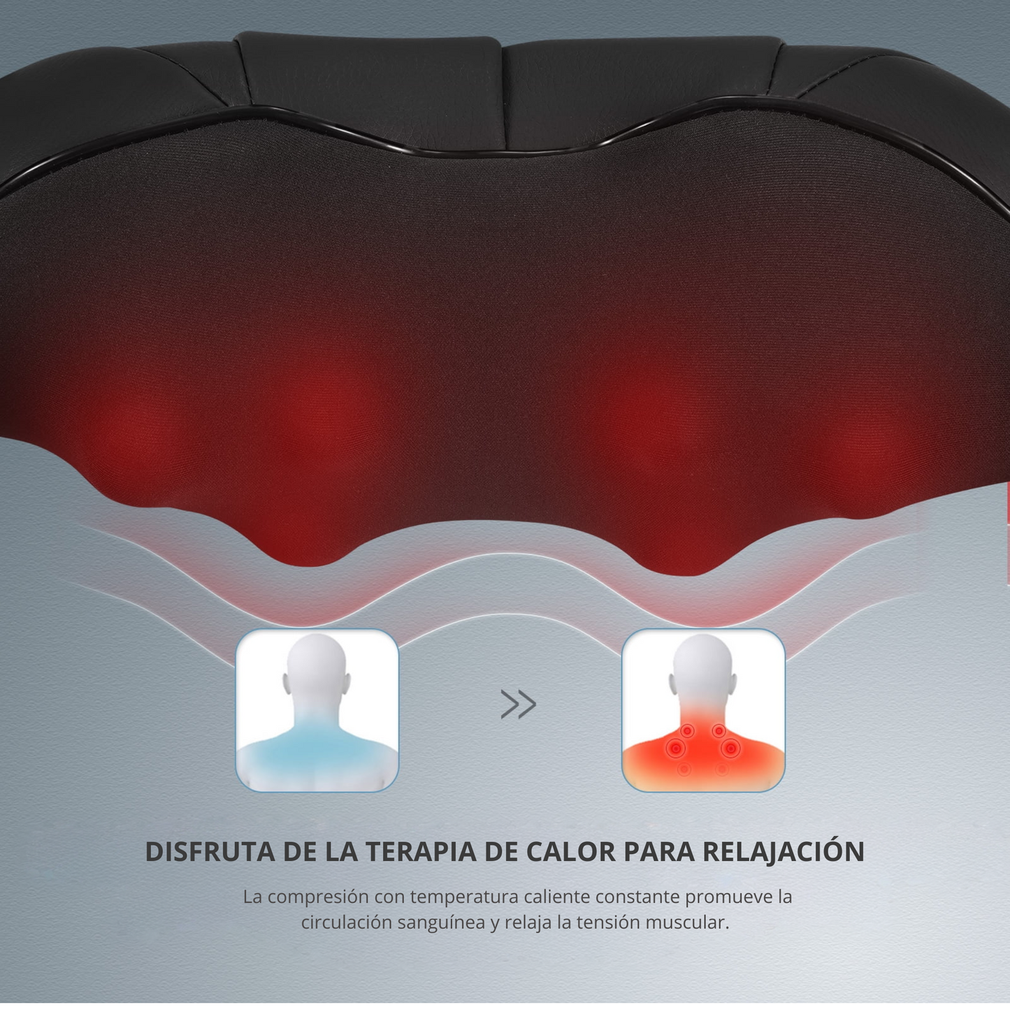 RelaxaWave™ – Masajeador de cuello inteligente.