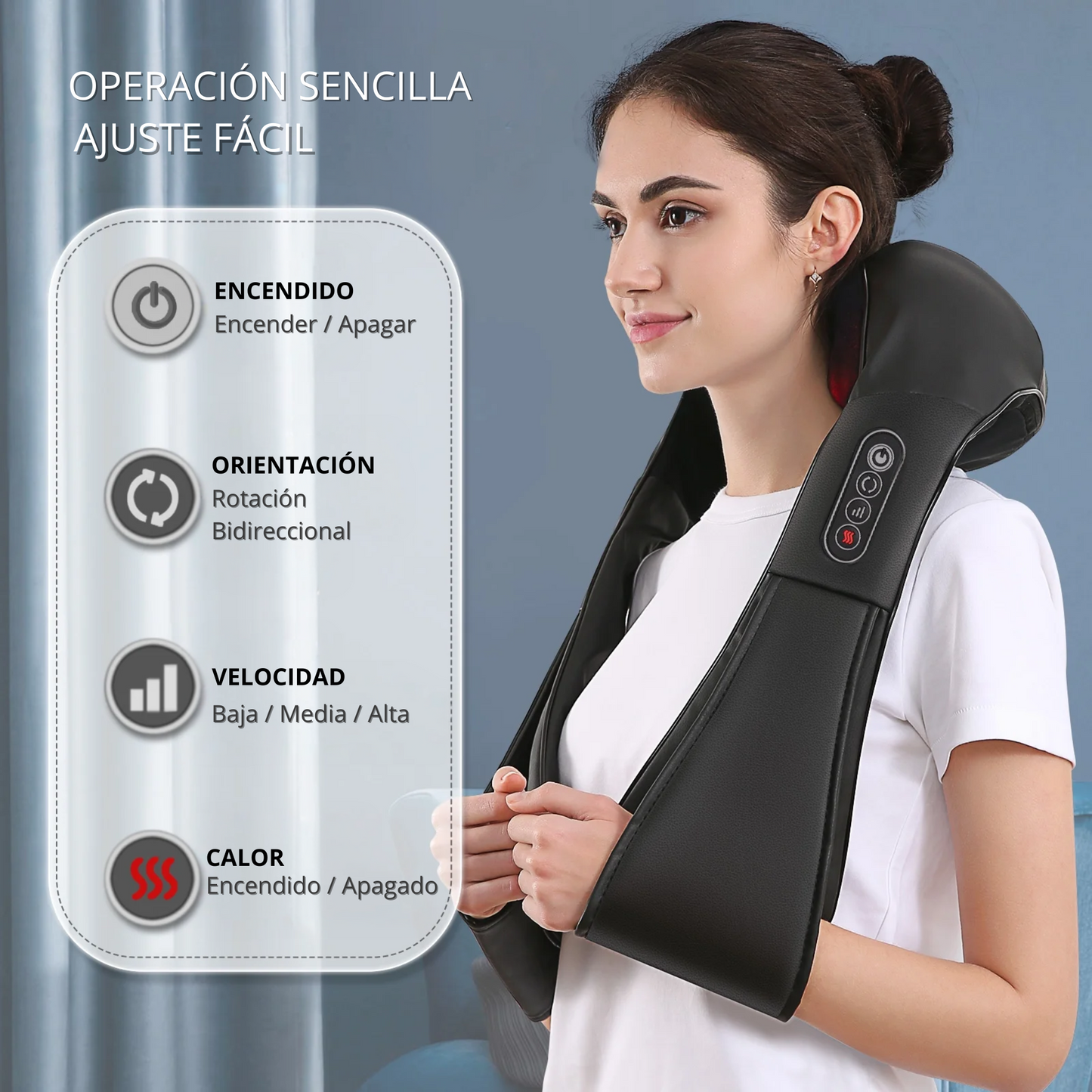 RelaxaWave™ – Masajeador de cuello inteligente.